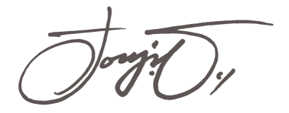 オーナーのサイン